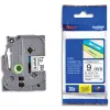 Ruban laminé tze pour titreuse brother p-touch tze221 9mm coloris impression noir/blanc
