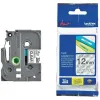 Ruban laminé tze pour titreuse brother p-touch tze131 12mm coloris impression noir/transparent