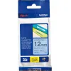 Ruban laminé tze pour titreuse brother p-touch tze531 12mm coloris impression noir/bleu