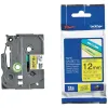 Ruban laminé tze pour titreuse brother p-touch tze631 12mm coloris impression noir/jaune