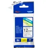 Ruban laminé tze pour titreuse brother p-touch tze231 12mm coloris impression noir/blanc