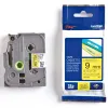Ruban laminé tze pour titreuse brother p-touch tze621 9mm coloris impression noir/jaune