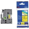 Ruban laminé tze pour titreuse brother p-touch tze731 12mm coloris impression noir/vert