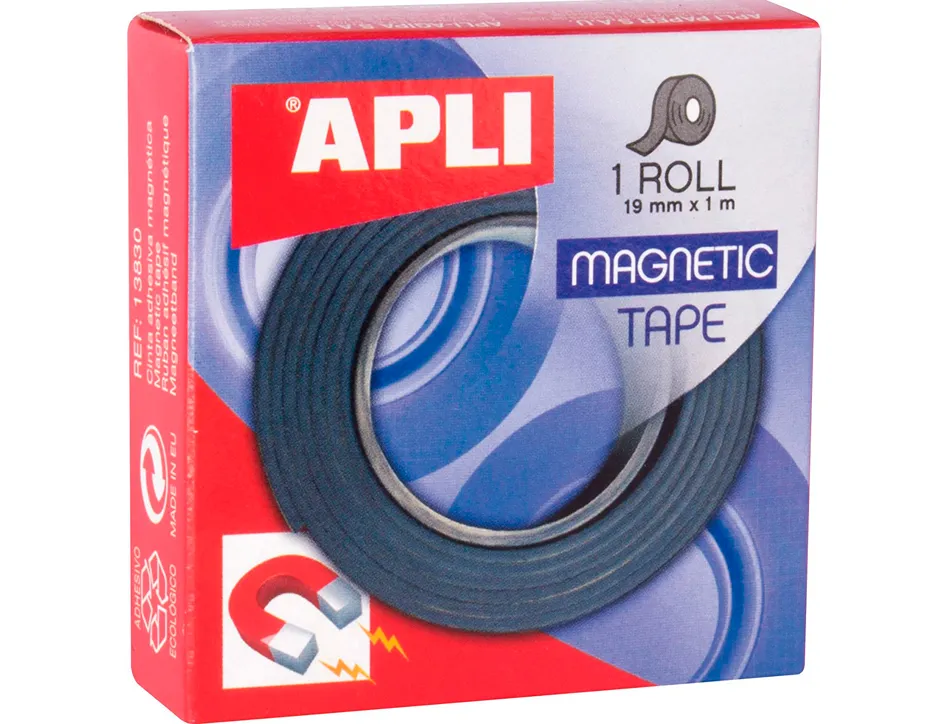 Ruban magnétique apli adhésif permanent 19mmx1m