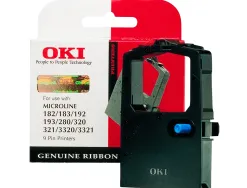 Ruban matricielle oki 09002303 pour ml183/192/193/280/320/321/33200/3321 couleur couleur noir