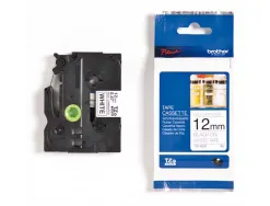 Ruban ptouch brother non laminé noir / blanc 12 mm x 8 m