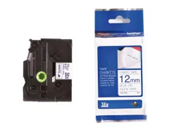 Ruban ptouch brother textile thermocollant laminé 12 mm bleu / blanc tzefa3