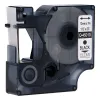 Ruban q-connect noir-transparent 12mm x 7mt d1 0-45010