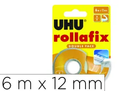Ruban rollafix uhu adh sif double face 12mmx6m sur d vidoir