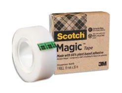 Ruban scotch magic recyclé 19 mm x 30 m boîte individuelle