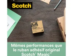 Ruban scotch magic recyclé 19 mm x 30 m boîte individuelle