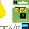 Ruban titreuse dymo 1000/5500 6mmx7m coloris impression noir/jaune