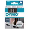 Ruban titreuse dymo d1 12mmx7m coloris impression blanc/noir