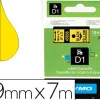 Ruban titreuse dymo d1 19mmx7m coloris impression noir/jaune