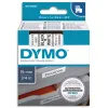 Ruban titreuse dymo d1 19mmx7m coloris impression noir/blanc