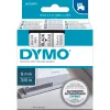 Ruban titreuse dymo d1 9mmx7m coloris impression noir/transparent