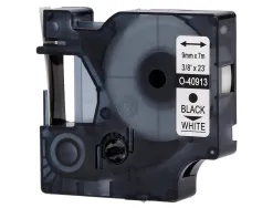 Ruban titreuse q-connect 1000 noir-blanc 9mm x 7mt d2 0-40913