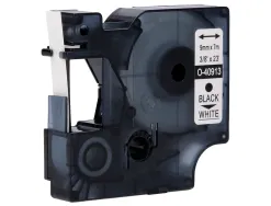 Ruban titreuse q-connect 1000 noir-blanc 9mm x 7mt d2 0-40913