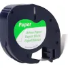 Ruban titreuse q-connect 12mm x 4 mt noir-blanc support papier letratag 091200