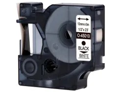 Ruban titreuse q-connect mk-221 blanc-noir 9mm x 8 mt compatible brother