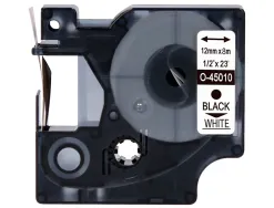 Ruban titreuse q-connect mk-221 blanc-noir 9mm x 8 mt compatible brother
