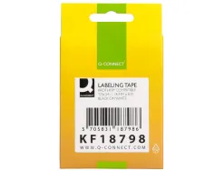 Ruban titreuse q-connect tze-241 blanc-noir 18 mm x 8 mt oze-241