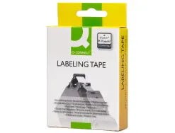 Ruban titreuse q-connect tze-211 blanc-noir 6 mm x 8 mt oze-211