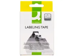 Ruban titreuse q-connect tze-211 blanc-noir 6 mm x 8 mt oze-211