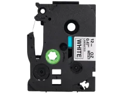 Ruban titreuse q-connect tze-231 blanc-noir 12 mm x 8 mt oze-231