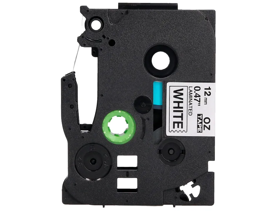 Ruban titreuse q-connect tze-231 blanc-noir 12 mm x 8 mt oze-231