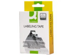 Ruban titreuse q-connect tze-231 blanc-noir 12 mm x 8 mt oze-231
