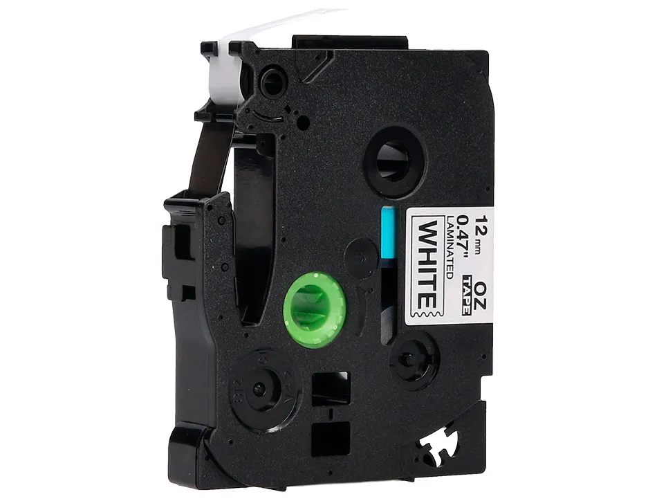 Ruban titreuse q-connect tze-231 blanc-noir 12 mm x 8 mt oze-231
