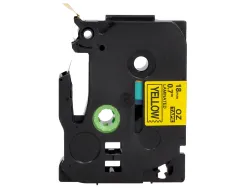 Ruban titreuse q-connect tze-641 jaune-noir 18 mm x 8 mt oze-641