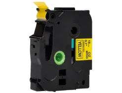 Ruban titreuse q-connect tze-641 jaune-noir 18 mm x 8 mt oze-641