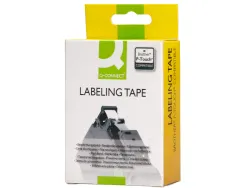 Ruban titreuse q-connect tze-641 jaune-noir 18 mm x 8 mt oze-641