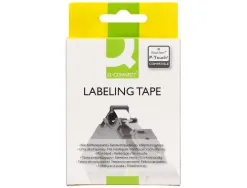 Ruban titreuse q-connect tze-631 jaune-noir 12 mm x 8 mt oze-631