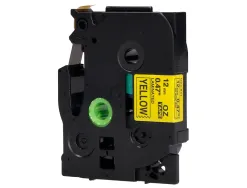Ruban titreuse q-connect tze-631 jaune-noir 12 mm x 8 mt oze-631