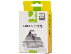 Ruban titreuse q-connect tze-631 jaune-noir 12 mm x 8 mt oze-631