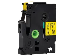 Ruban titreuse q-connect tze-631 jaune-noir 12 mm x 8 mt oze-631