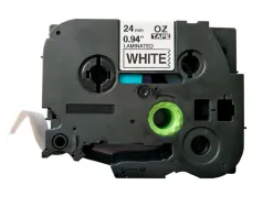 Ruban titreuse q-connect tze-251 blanc-noir 24 mm x 8 mt oze-251
