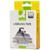 Ruban titreuse q-connect tze-221 blanc-noir 9 mm x 8 mt oze-221