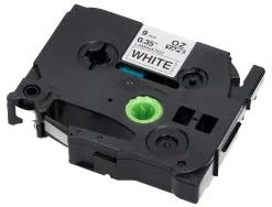 Ruban titreuse q-connect tze-221 blanc-noir 9 mm x 8 mt oze-221