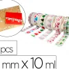 Rubans adhesifs sodertex theme noel 15mm x 10ml 6 pcs
