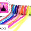 Rubans organza sodertex 9mm x 10ml coloris assortis pack de 15 pcs