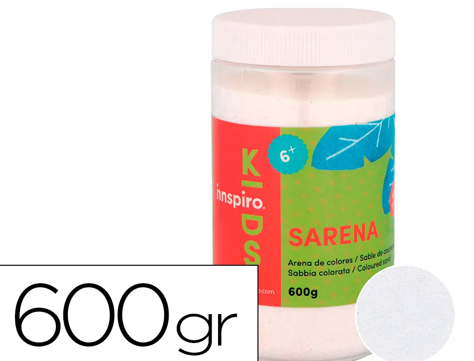 Sable de couleurs blanc 600 gr