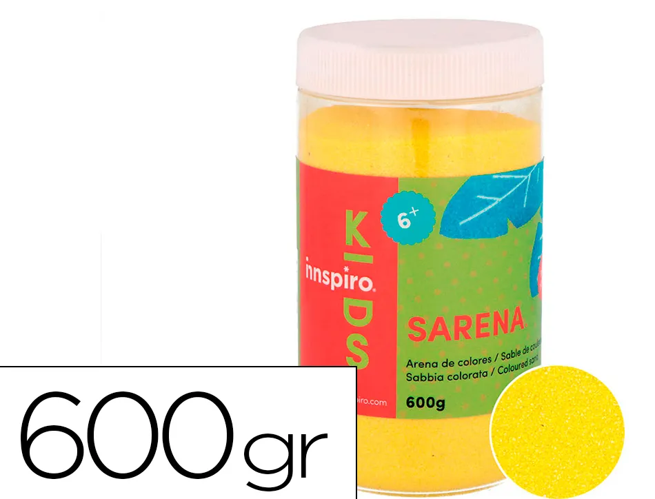 Sable de couleurs jaune 600 gr