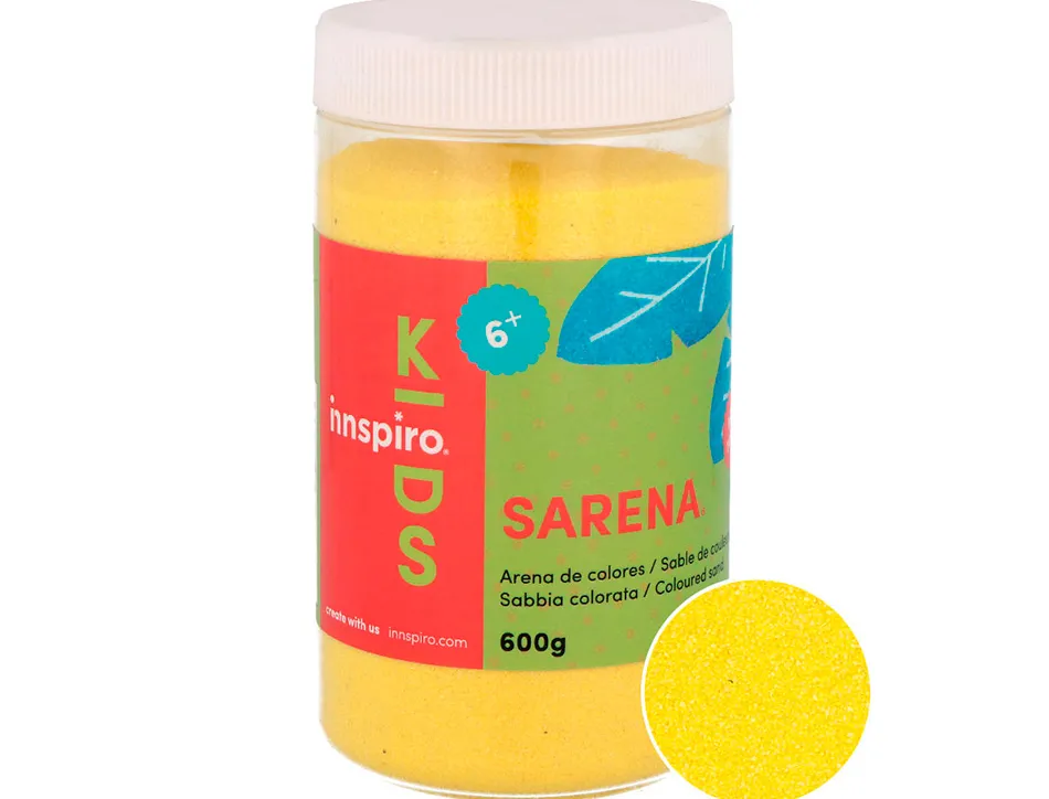 Sable de couleurs jaune 600 gr