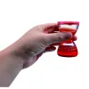 Sablier liquide davinci mini sablier sensoriel avec bulles colorees developpement de la concentration coloris