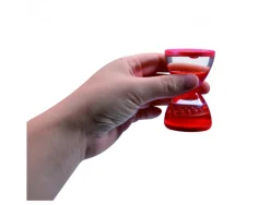 Sablier liquide davinci mini sablier sensoriel avec bulles colorees developpement de la concentration coloris
