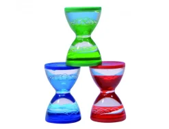 Sablier liquide davinci mini sablier sensoriel avec bulles colorees developpement de la concentration coloris